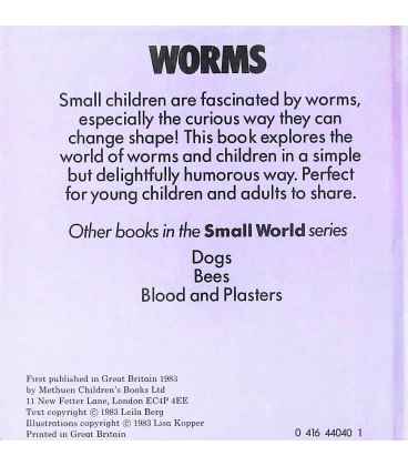 Worms Back Cover