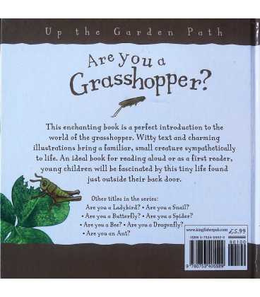 Are You a Grasshopper? Back Cover