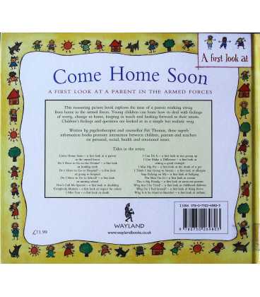 Come Home Soon Back Cover