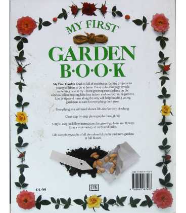 My First Garden Book Back Cover