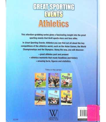 Athletics (Great Sporting Events) Back Cover