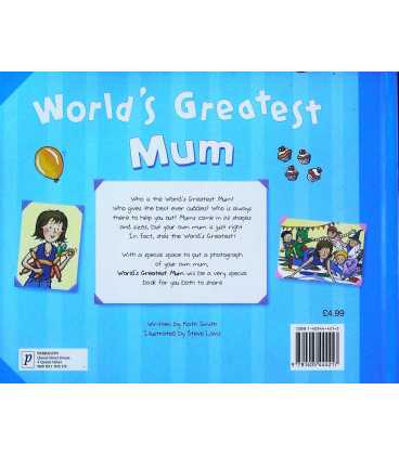 World's Greatest Mum Back Cover