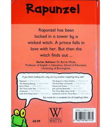 Rapunzel (Leapfrog) Back Cover