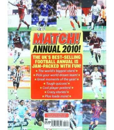 Match! Annual 2010! Back Cover