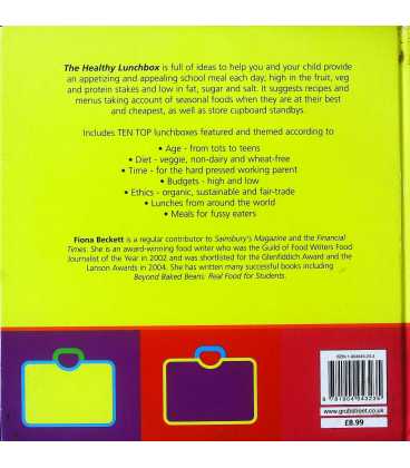 The Healthy Lunchbox Back Cover