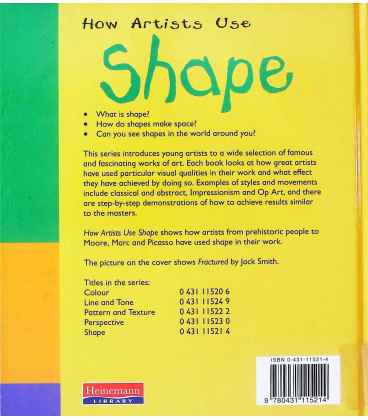 Shape (How Artists Use) Back Cover