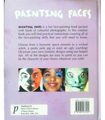 Painting Faces Lots of Creative Designs! Back Cover