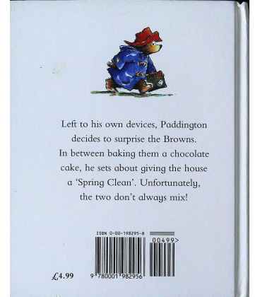 Paddington Minds the House Back Cover