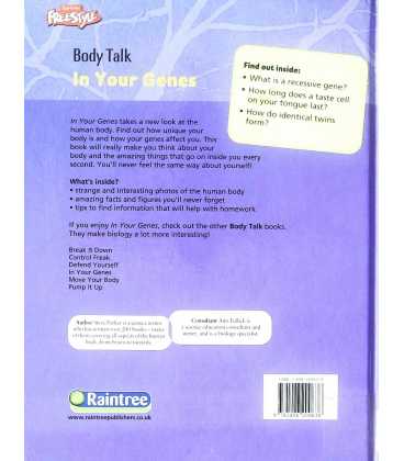 In Your Genes (Body Talk) Back Cover