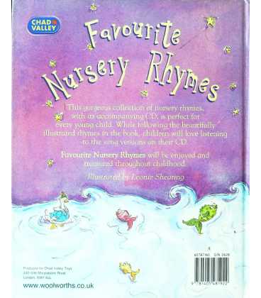 Favourite Nursery Rhymes Back Cover