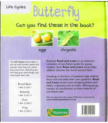 Butterfly (Life Cycles) Back Cover