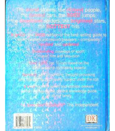 The Top 10 of Everything 2002 Back Cover