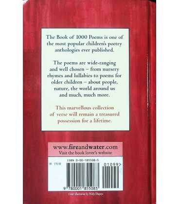 The Book of 1000 Poems: The Classic Collection Back Cover