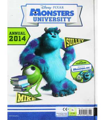 Monsters University Annual 2014 Back Cover