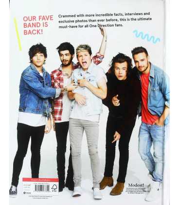 One Direction The Official Annual 2015 Back Cover