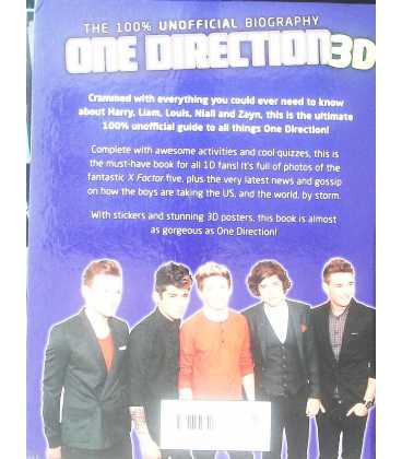 The 100% Unofficial Biography One Direction Back Cover