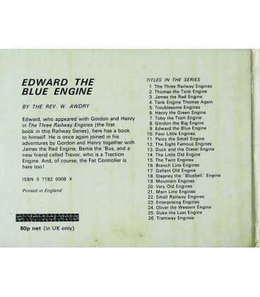 Edward, the Blue Engine (The Railway Series) Back Cover