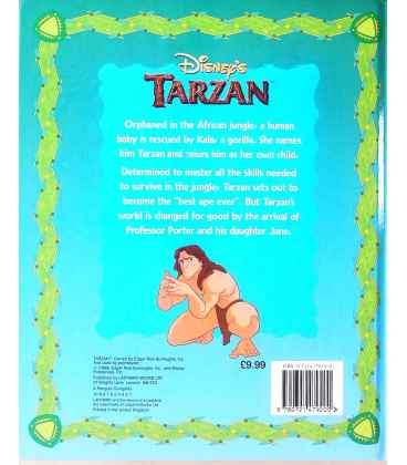 Disney's Tarzan Back Cover