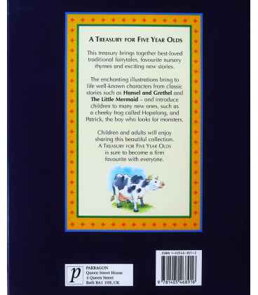 A Treasury for Five Year Olds Back Cover