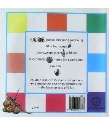 Peter Rabbit Little Learning Book Back Cover