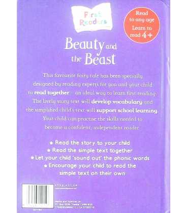 Beauty and the Beast (First Readers) Back Cover