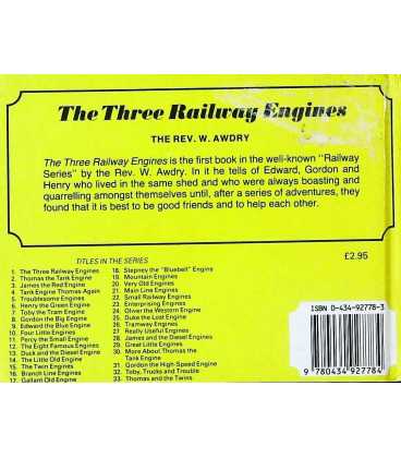 The Three Railway Engines Back Cover
