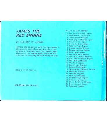 James the Red Engine Back Cover