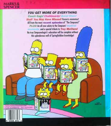 The Simpsons Forever! Back Cover