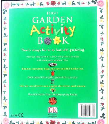 First Garden Activity Book Back Cover