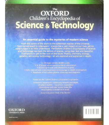 The Oxford Children's Encyclopedia of Science and Technology Back Cover