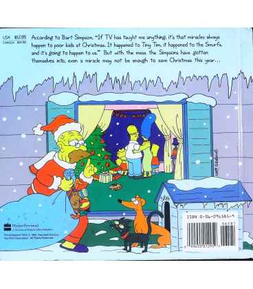 The Simpsons Xmas Book Back Cover