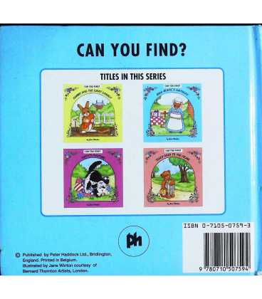 Miss Mouse's Birthday (Can You Find?) Back Cover