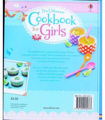 Cookbook for Girls Back Cover