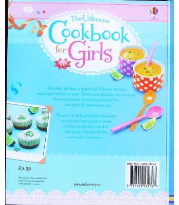 Cookbook for Girls Back Cover