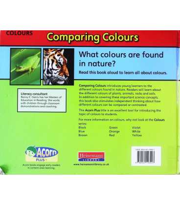 Comparing Colours Back Cover