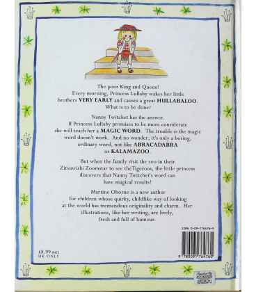 Princess Lullaby and the Magic World Back Cover