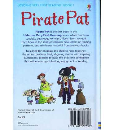 Pirate Pat (Usborne Very First Reading) Back Cover