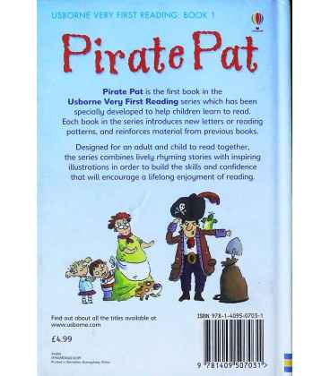 Pirate Pat (Usborne Very First Reading) Back Cover