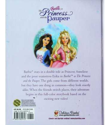Barbie as The Princess and the Pauper Back Cover