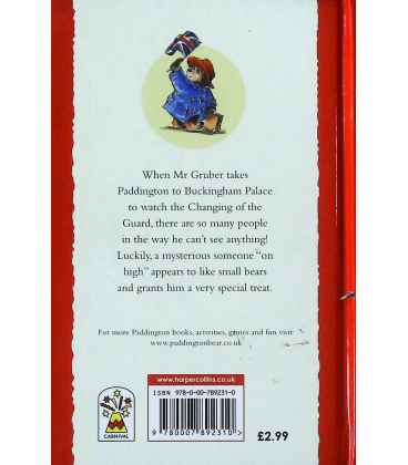 Paddington at the Palace Back Cover