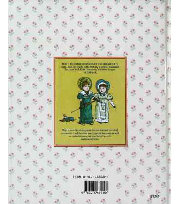 The Kate Greenaway Baby Book Back Cover