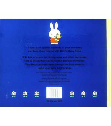 Miffy's Baby Book Back Cover