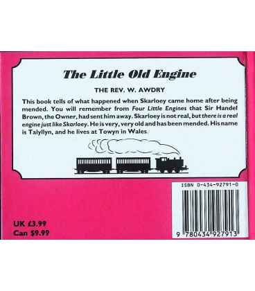 Little Old Engine (the Railway Series) Back Cover