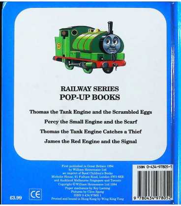 Percy the Small Engine and the Scarf Back Cover