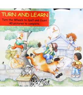 Turn and Learn: Turn the Wheels to Spell and Count, 40 Pictures to Complete