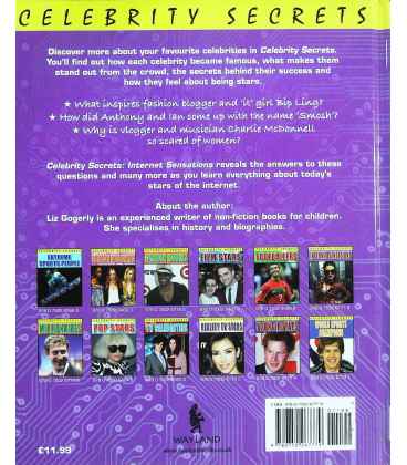 Internet Sensations (Celebrity Secrets) Back Cover