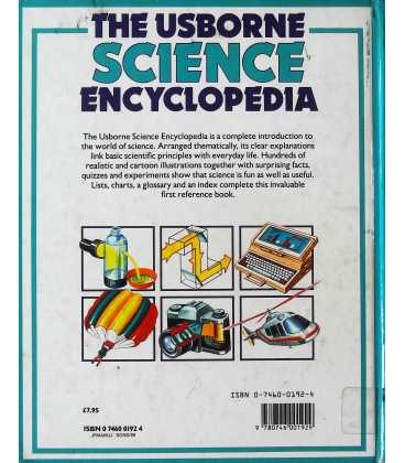 The Usborne Science Encyclopedia Back Cover