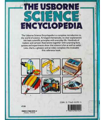 The Usborne Science Encyclopedia Back Cover