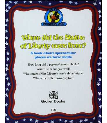 Where Did the Statue of Liberty Come From? (Mickey Wonders Why) Back Cover