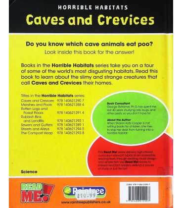 Caves and Crevices (Horrible Habitats) Back Cover